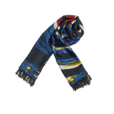 MIDNIGHT ARTIST SILK MEN SCARF